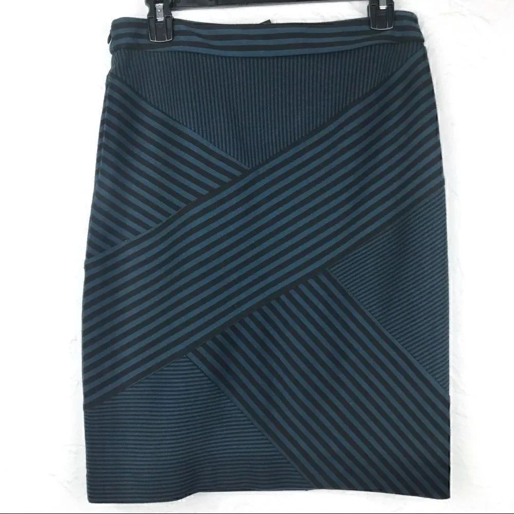 Grace Elements Contrast Stripe Pencil Skirt New with Tags